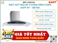 Máy hút mùi áp tường kính cong Kaff KF - GB706 - Thương hiệu Đức